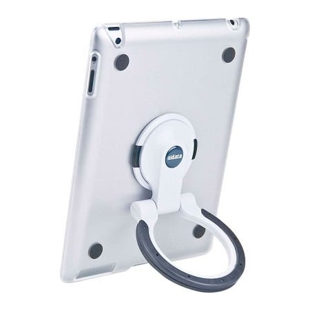 SpinStand For IPad 2, 3 & 4, Clear Shell With White And Black Ring